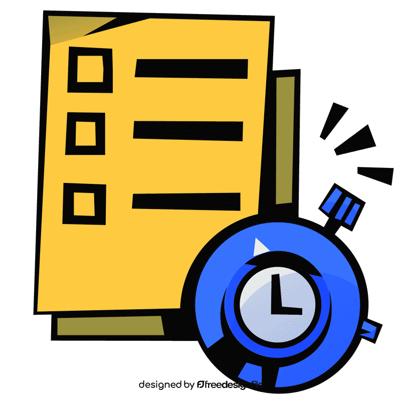 Plan timer clipart