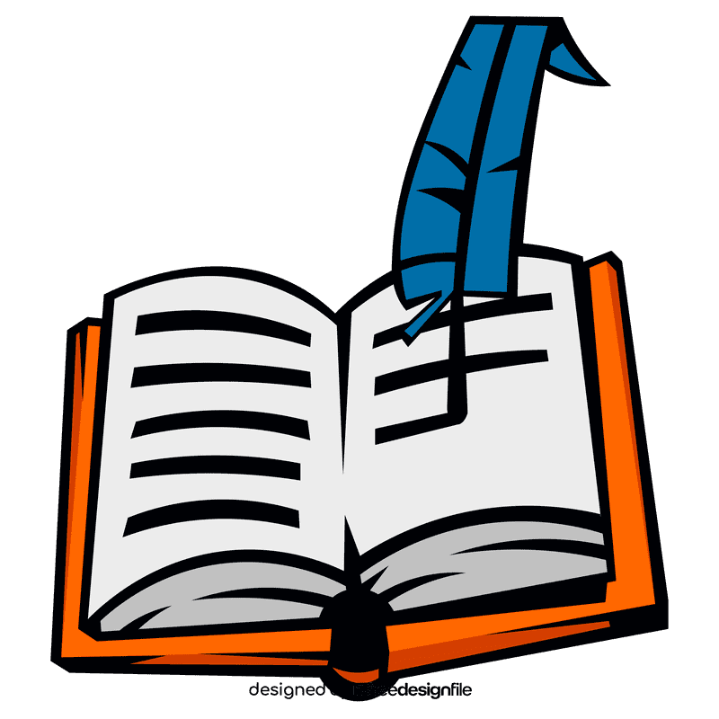 Quill book clipart