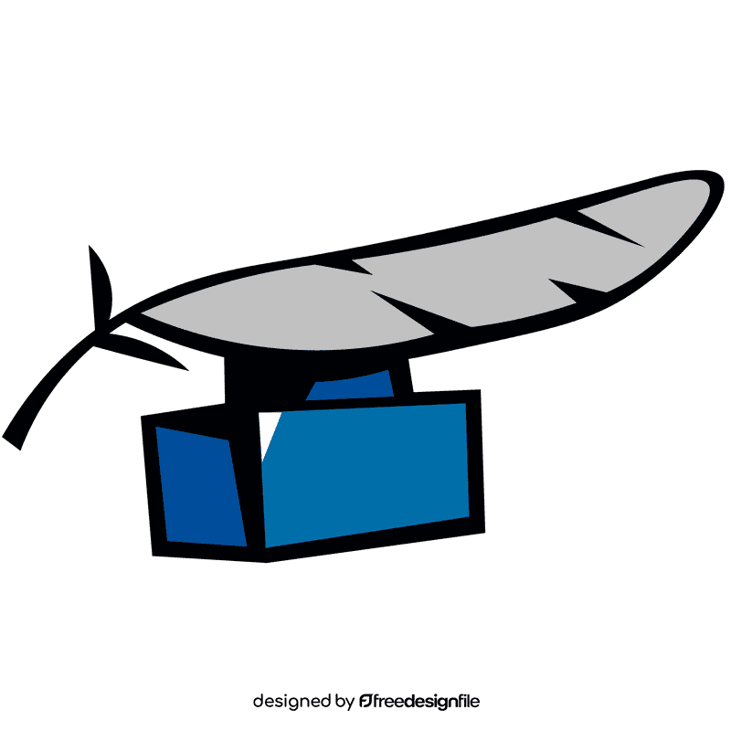 Quill ink bottle clipart