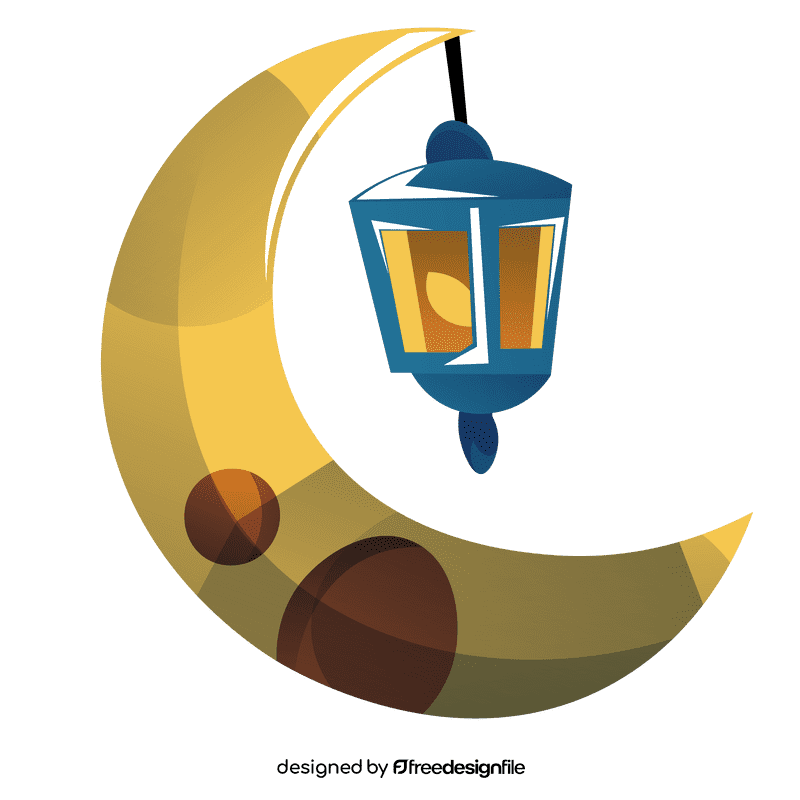 Ramadan moon clipart