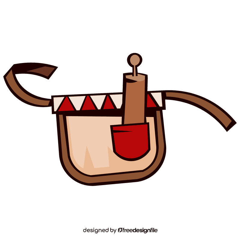 Rolling pin apron clipart