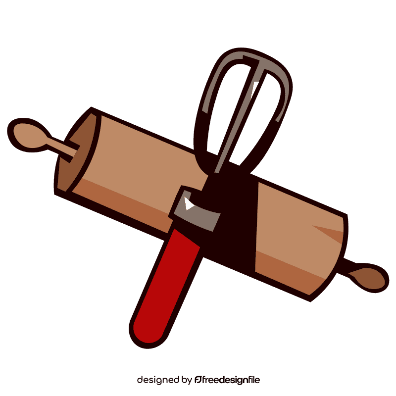 Rolling pin blender clipart