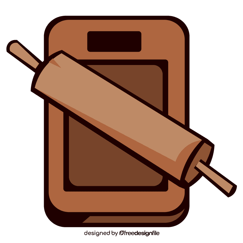 Rolling pin desk clipart