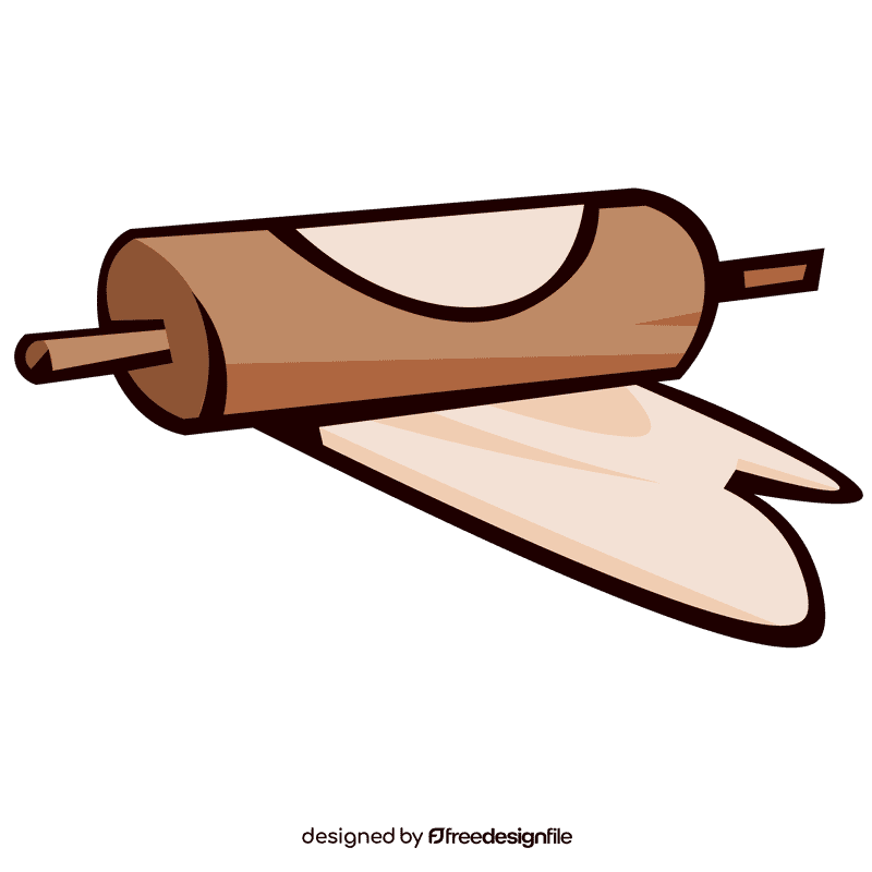 Rolling pin dough clipart