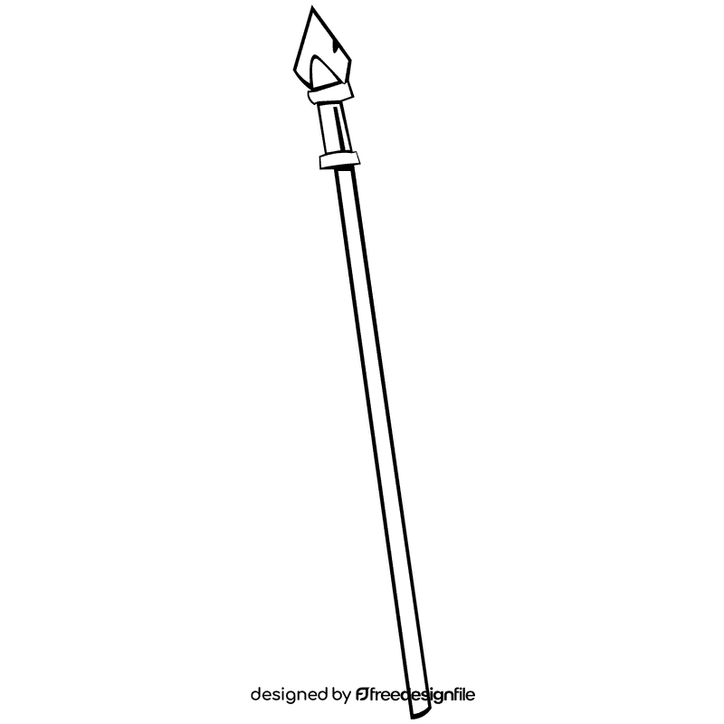 Roman dart black and white clipart