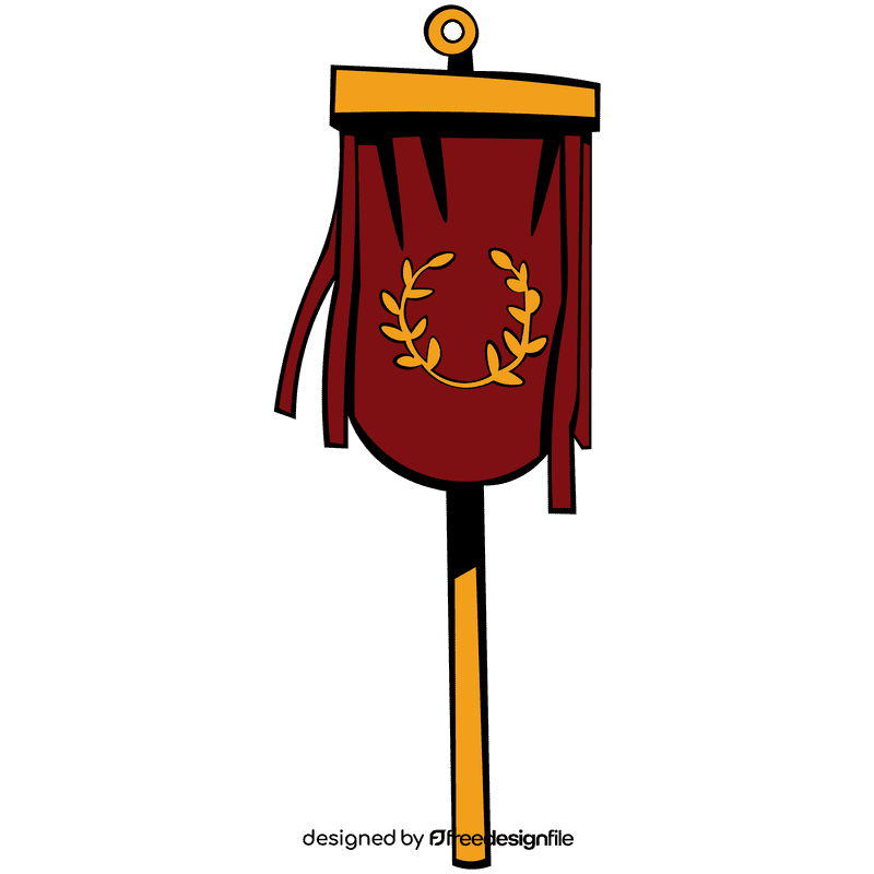 Roman flag clipart