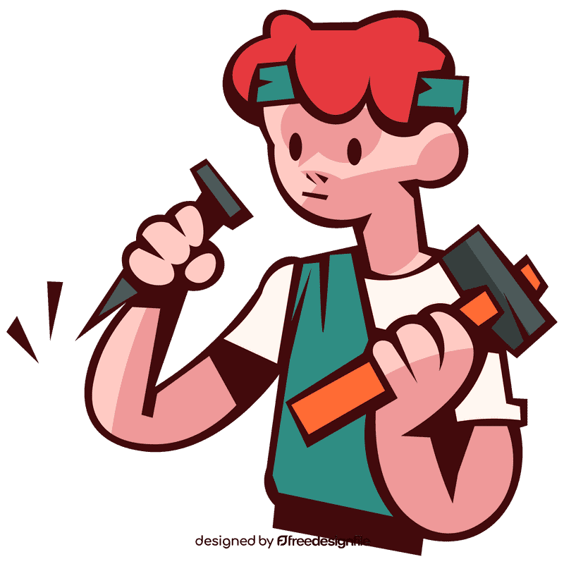 Roman character sculptor clipart