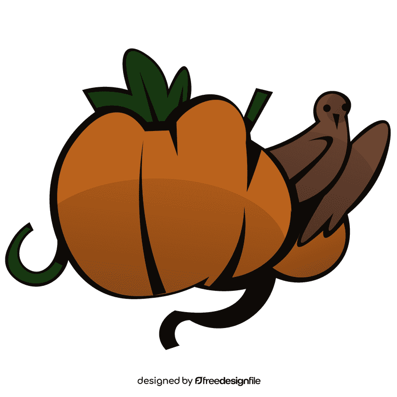 Scarecrow pumpkin clipart