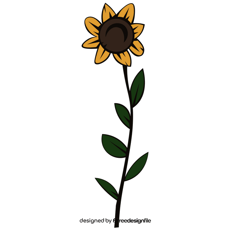 Scarecrow sunflower clipart