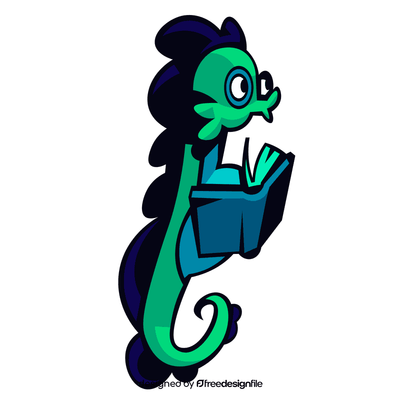 Seahorse glasses clipart