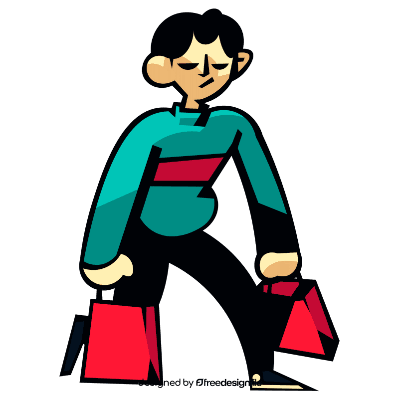 Shopping angry clipart