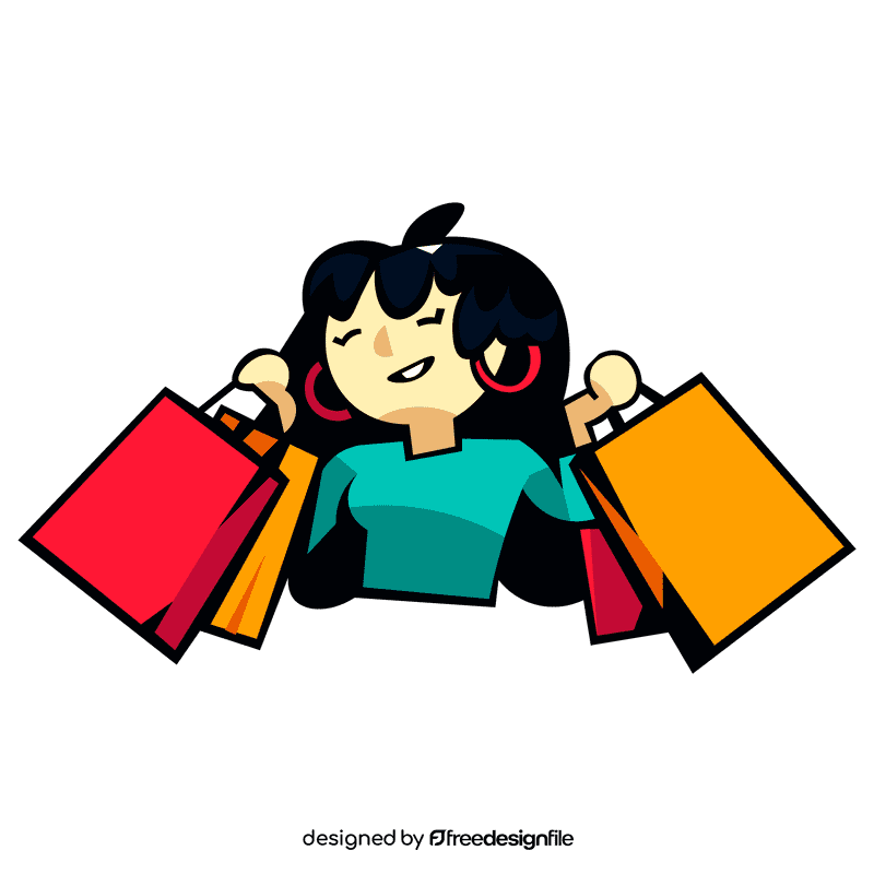 Shopping shopomaniac clipart
