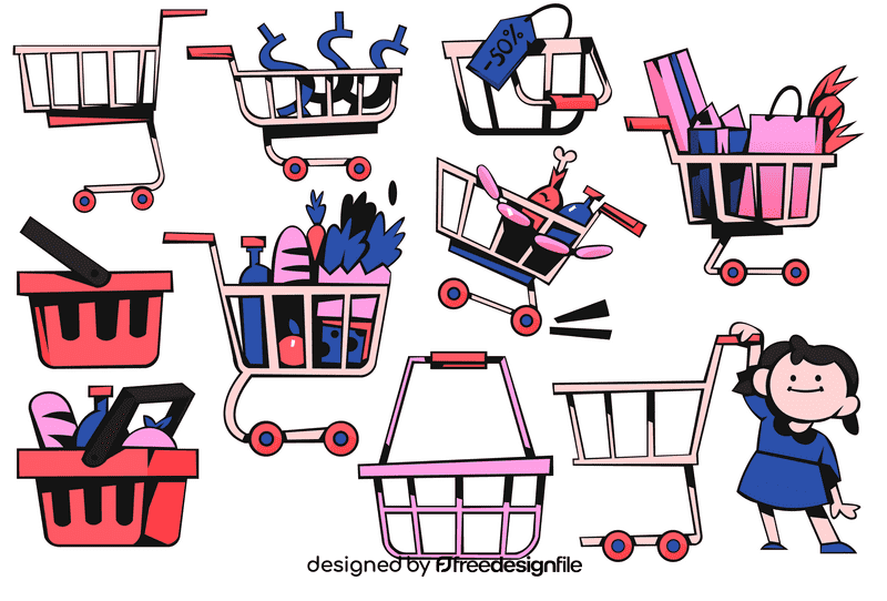 Shopping cart vector