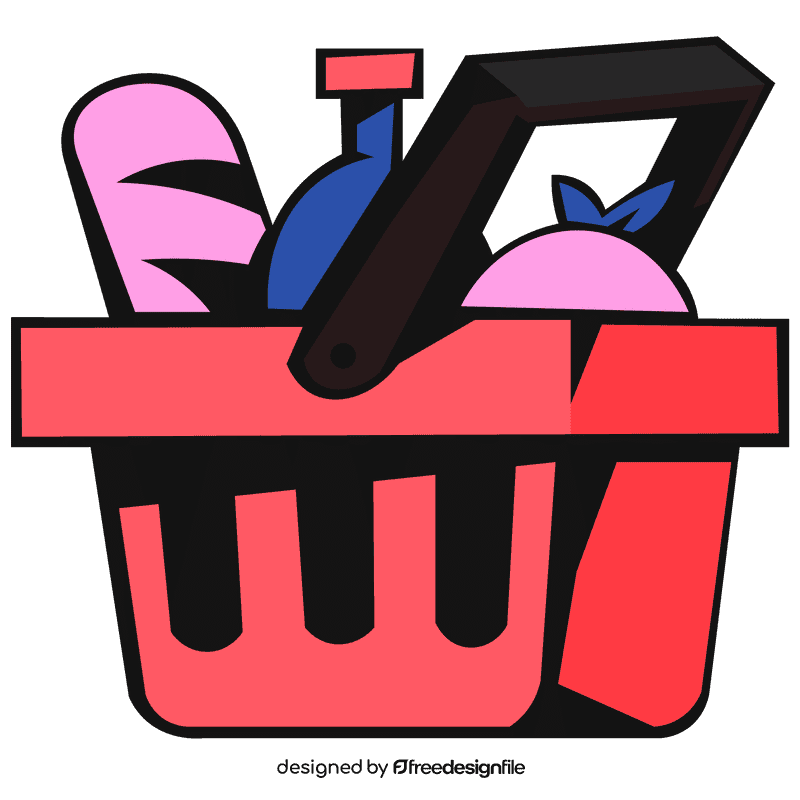 Shopping cart small full clipart