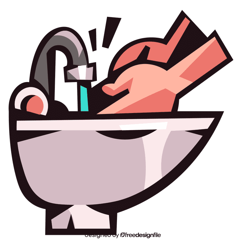 Sink hands clipart