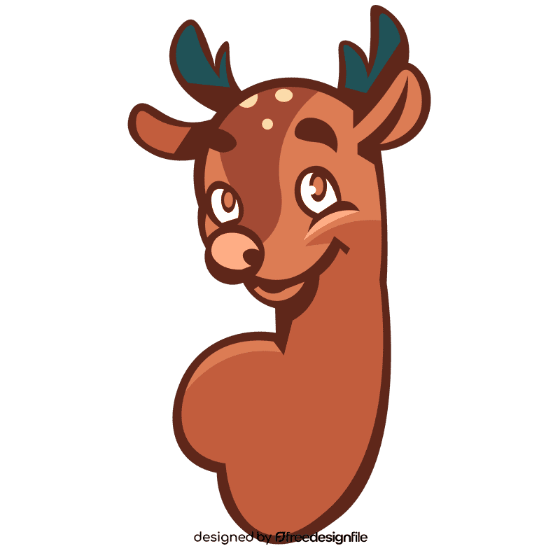 Stag head clipart