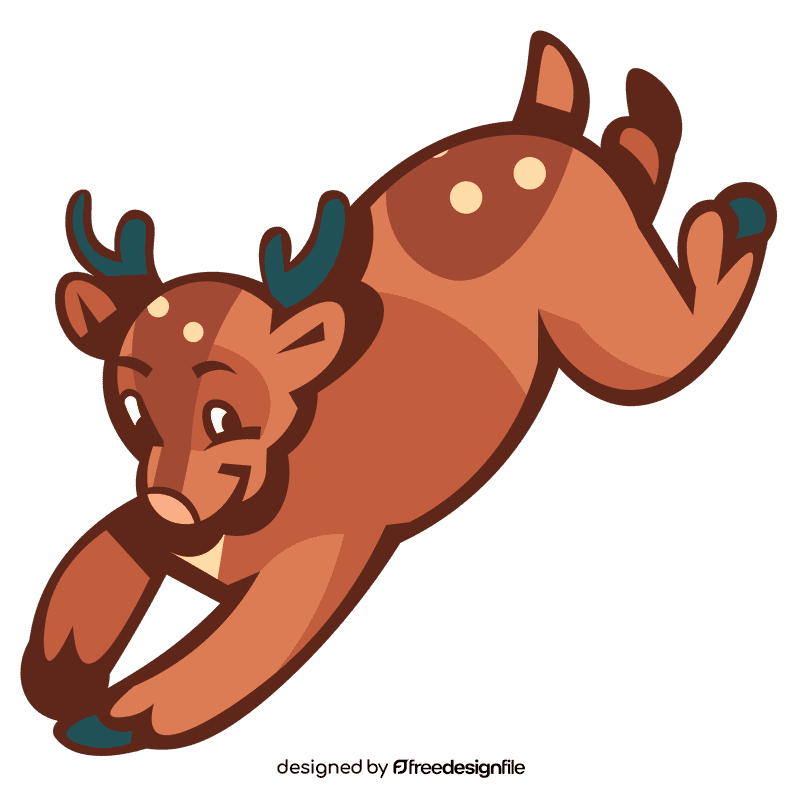 Stag jump clipart