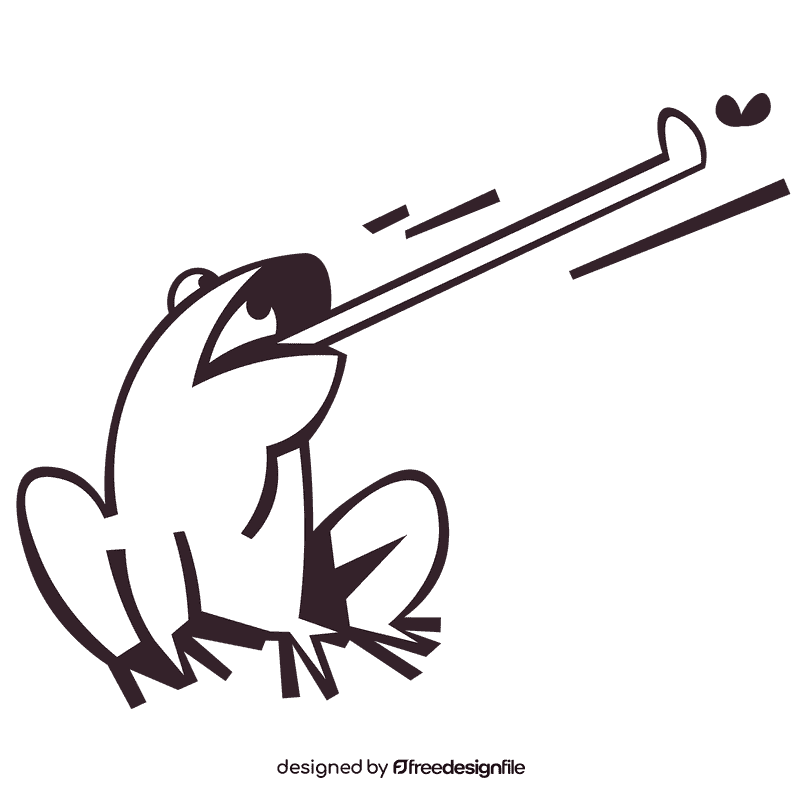 Toad fly black and white clipart