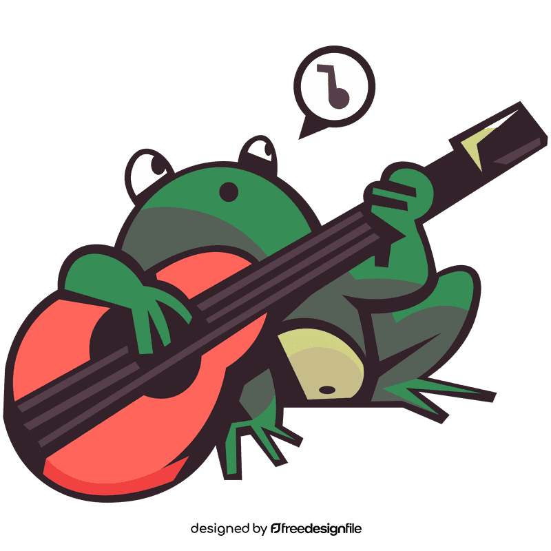 Toad music clipart