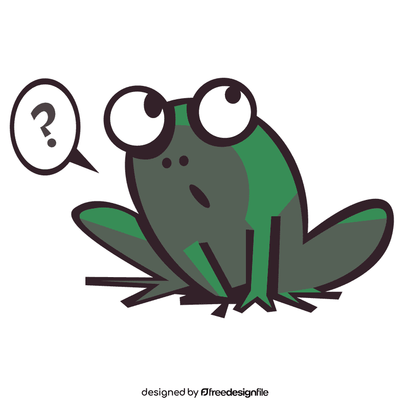Toad question clipart