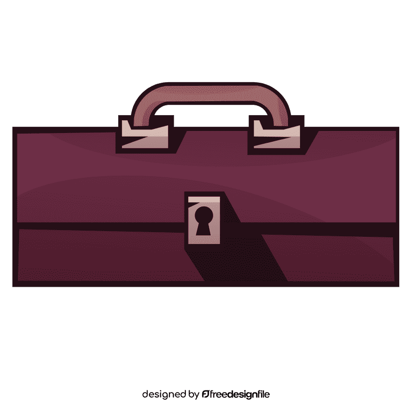 Toolbox front closed clipart