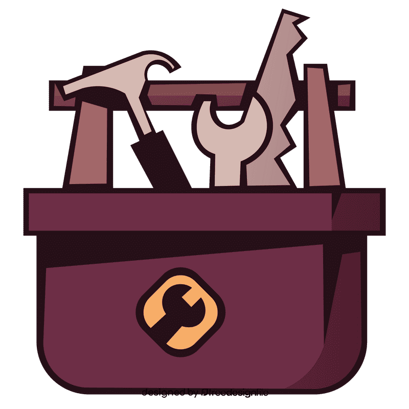 Toolbox with icon clipart