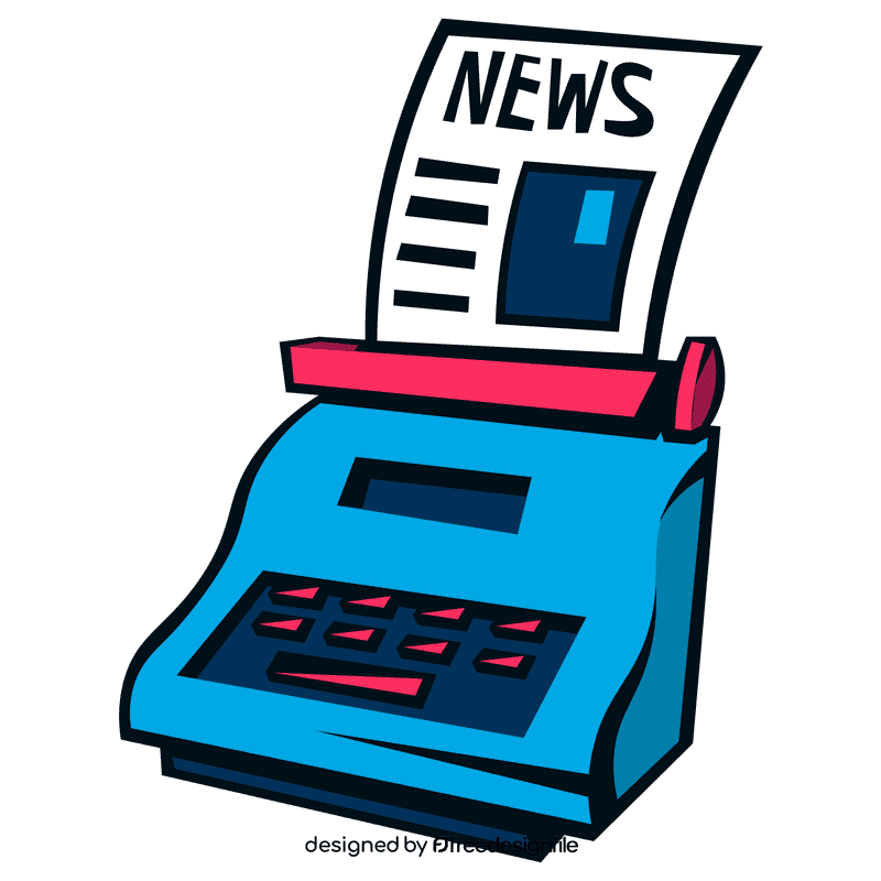 Typewriter news clipart