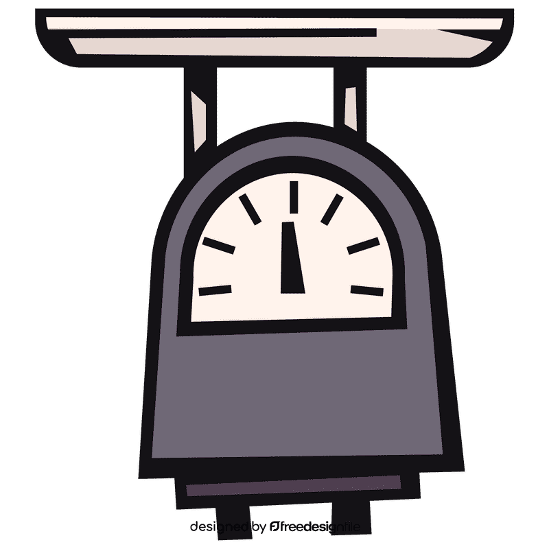 Weighting scale empty clipart