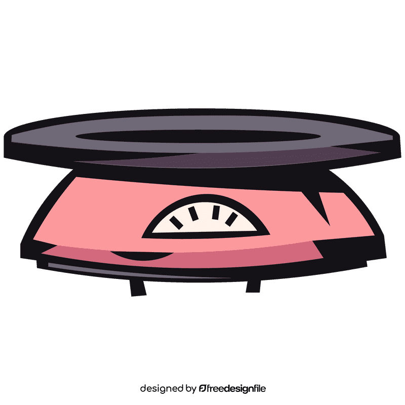 Weighting scale round clipart