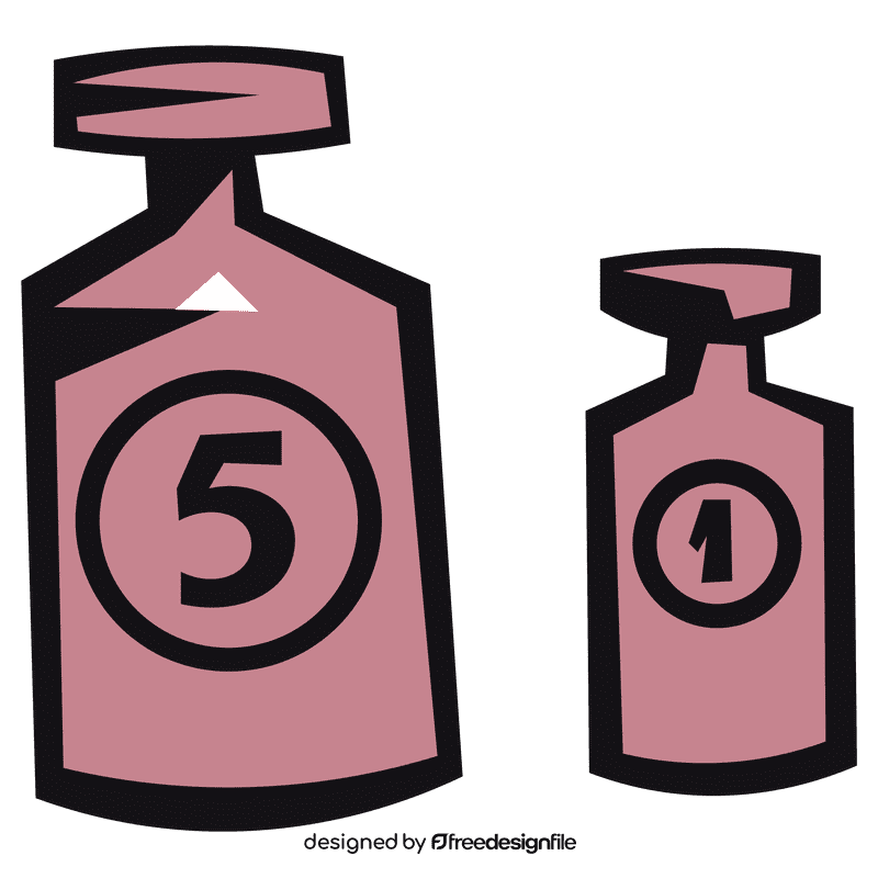 Weighting scale weights clipart
