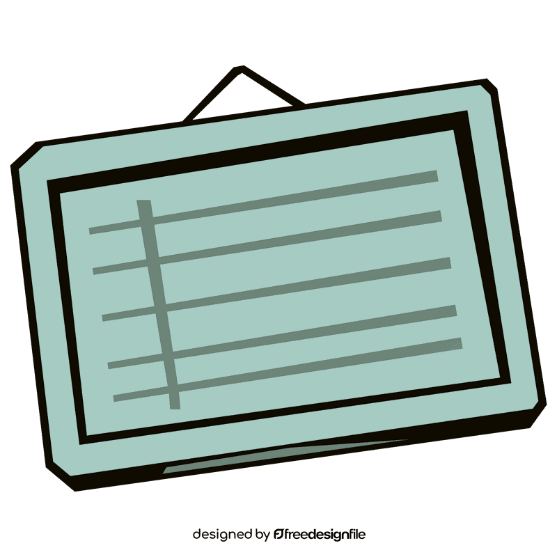 Whiteboard hanging clipart