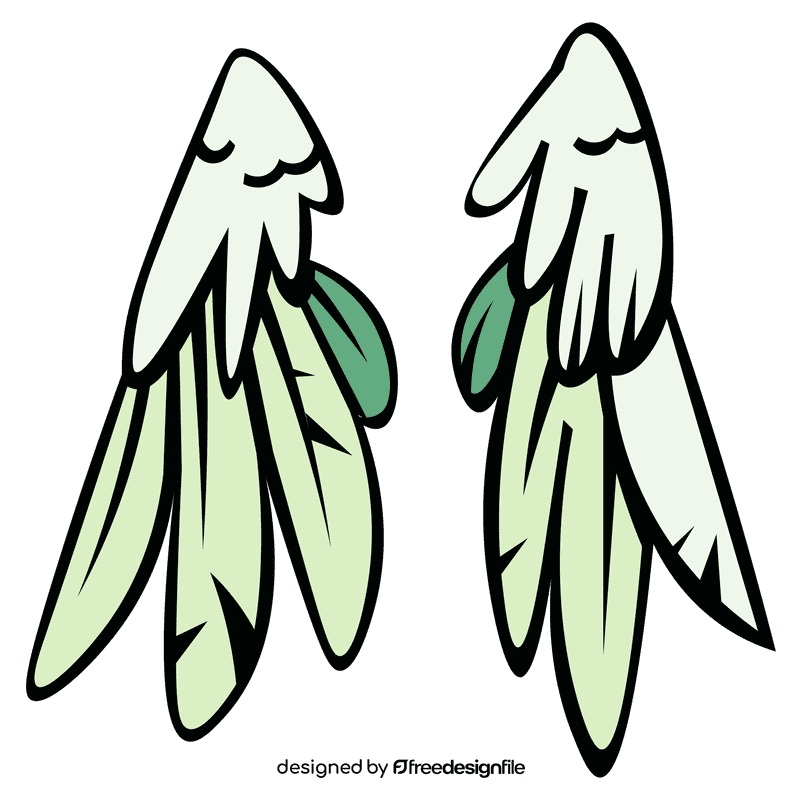 Wings closed clipart