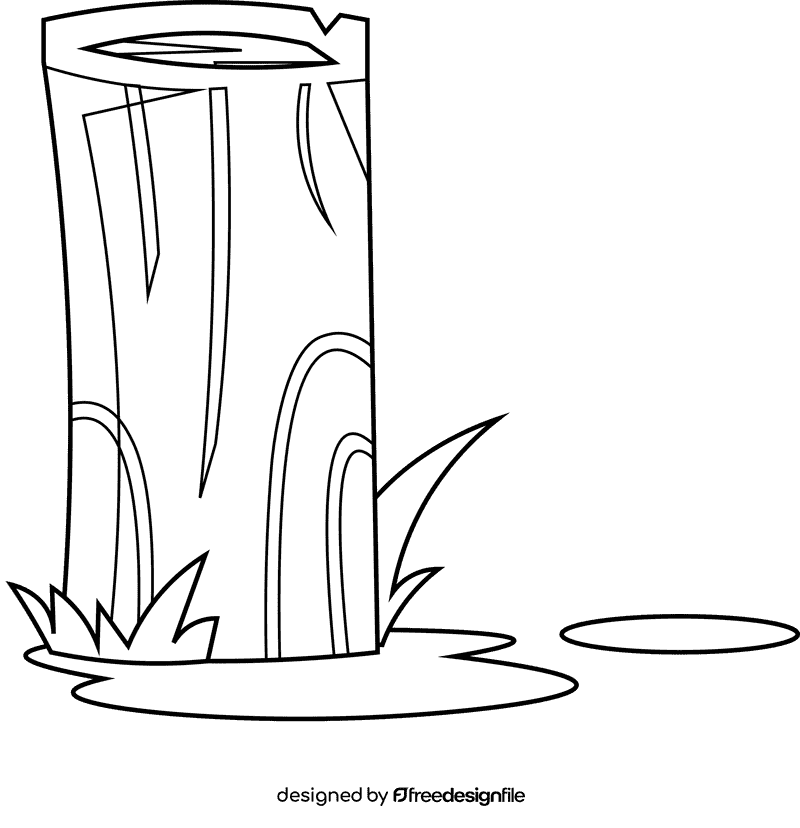 Woodland wood black and white clipart