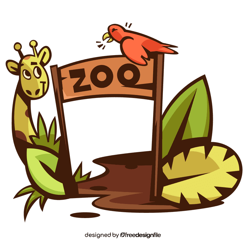Zoo entrance clipart