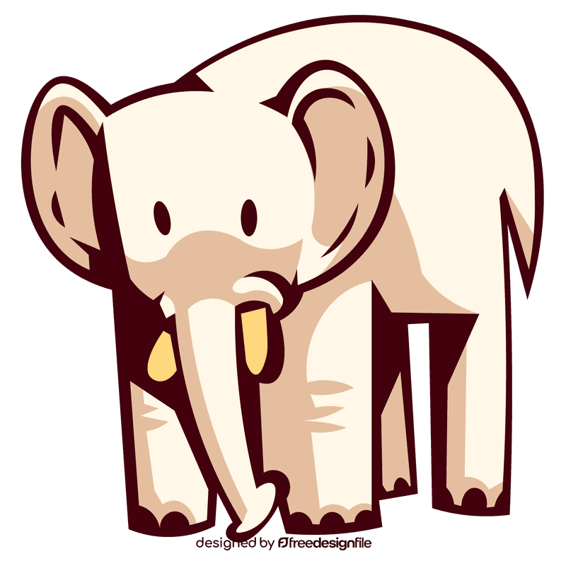 Zoo animal elephant clipart
