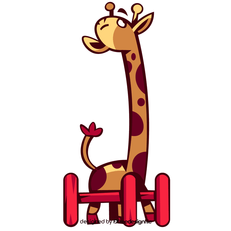 Zoo animal giraffe clipart