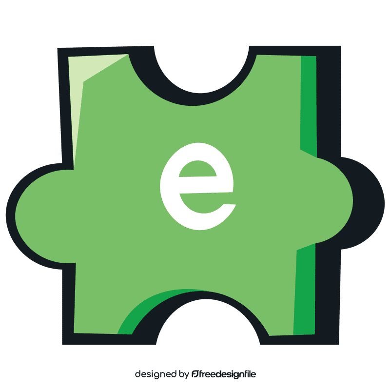 Alphabet e letter clipart