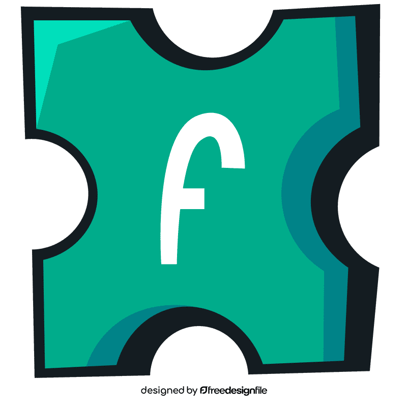 Alphabet f letter clipart