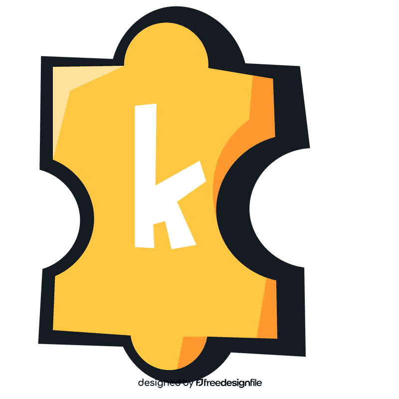 Alphabet k letter clipart