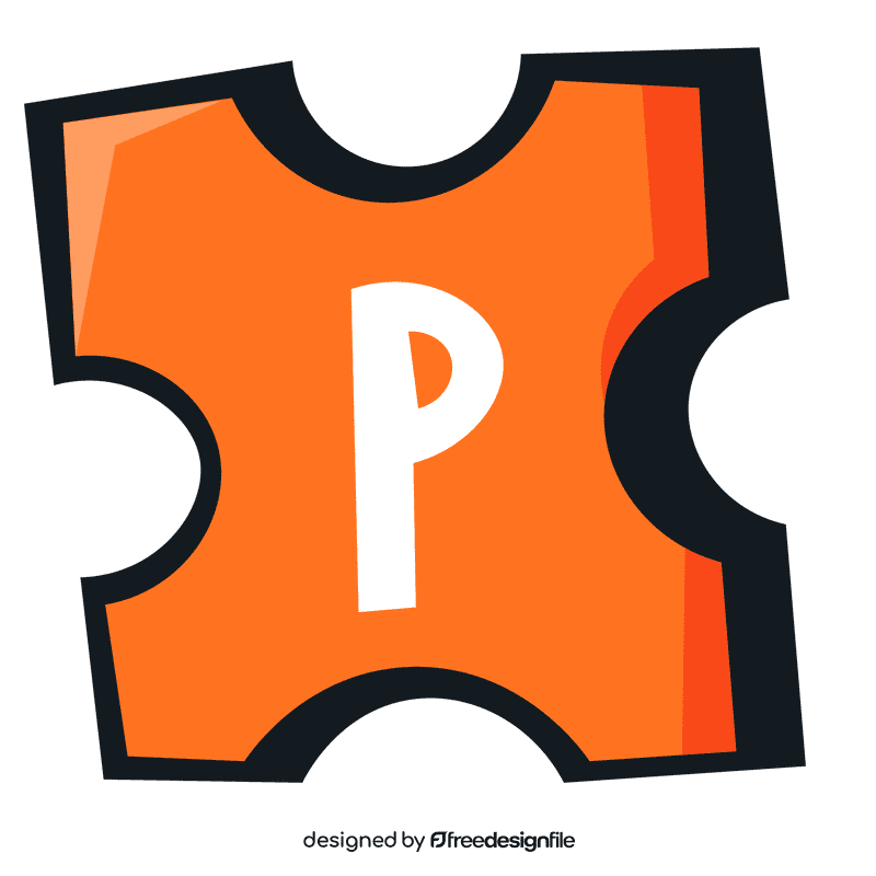 Alphabet p letter clipart