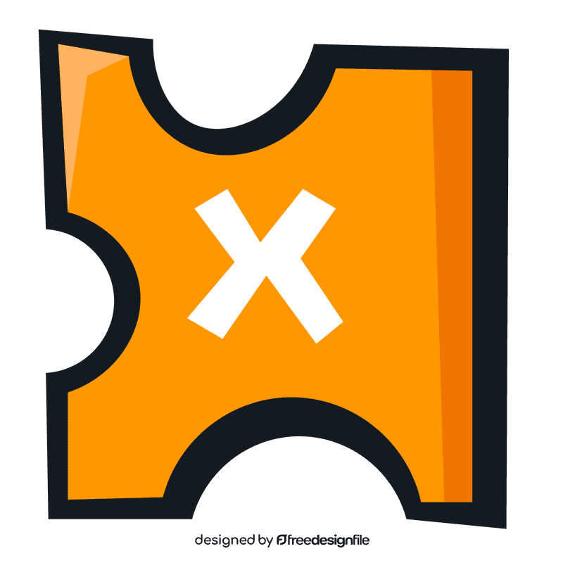 Alphabet x letter clipart