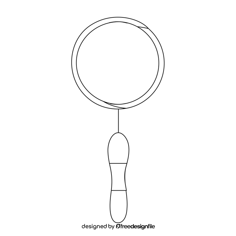 Pan drawing black and white clipart