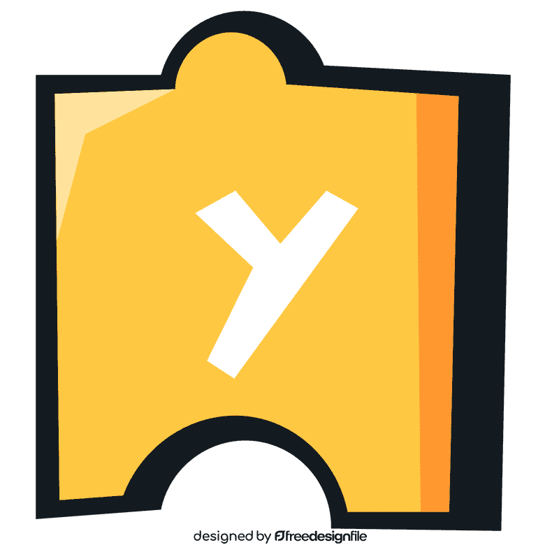 Alphabet y letter clipart