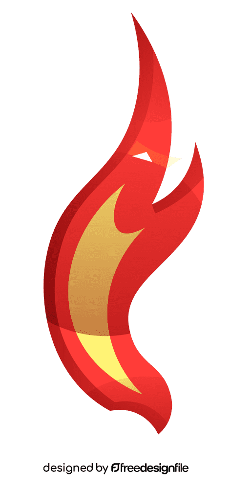 Flame feather clipart