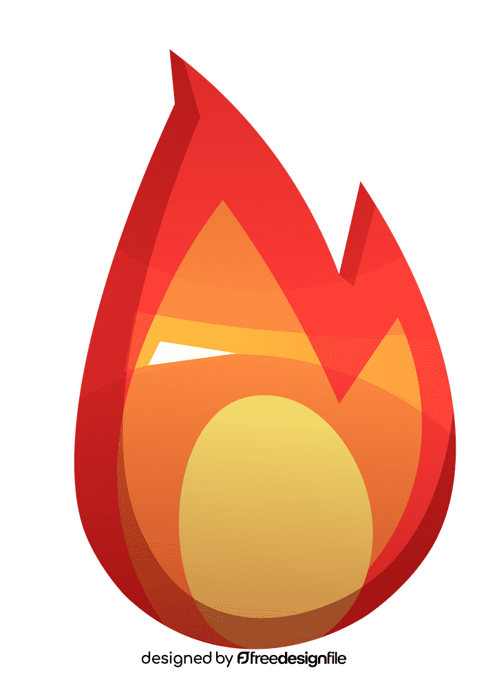 Flame small clipart