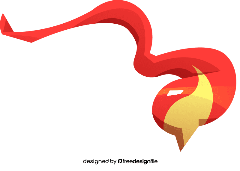 Flame twisted clipart