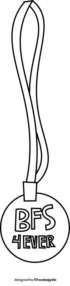 Happiness bfs black and white clipart