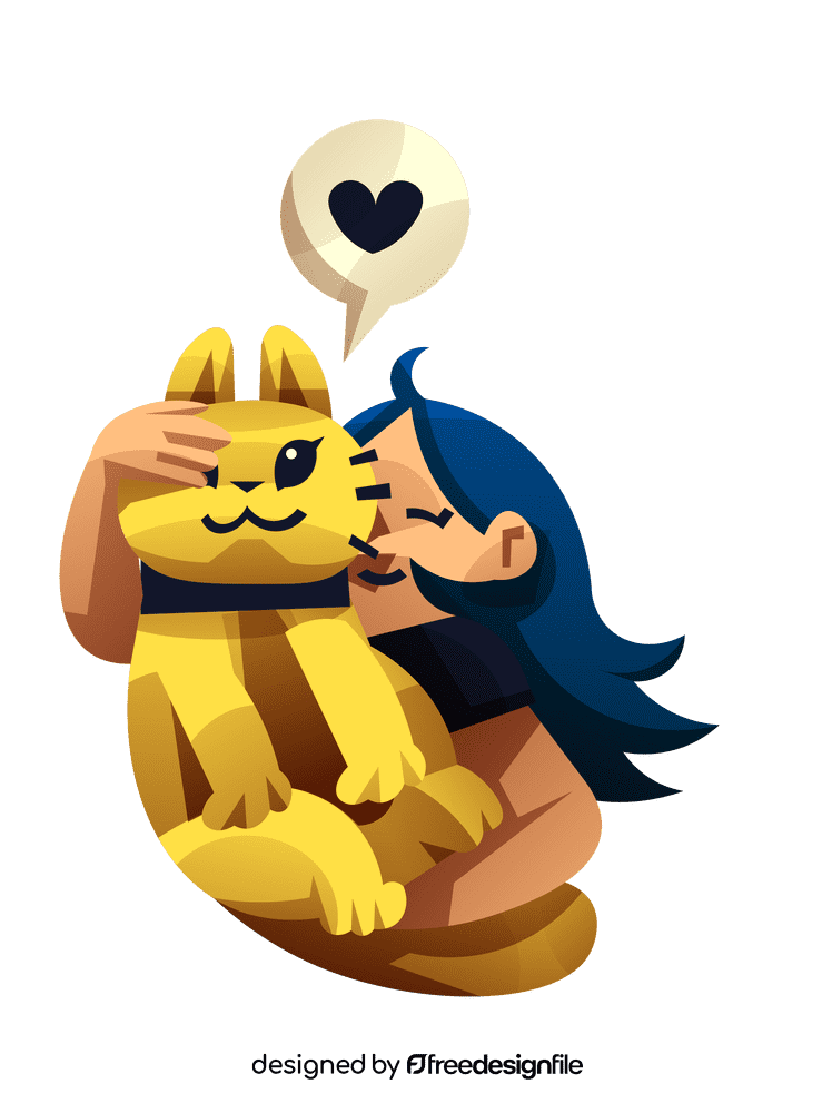 Happiness cat clipart