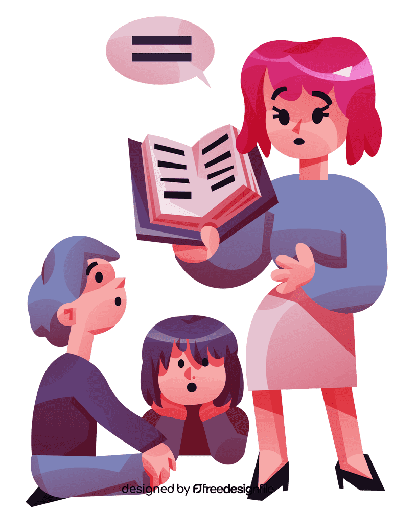 Listening teacher clipart