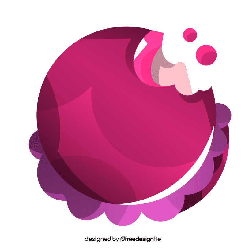 Macarons bite clipart